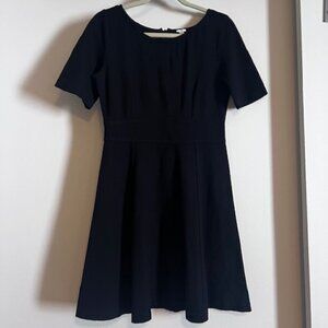 J. Crew Black Flared Ponte Mini Dress size 4
